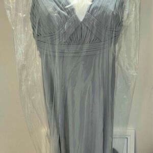 Azazie Gray Maxi Dress